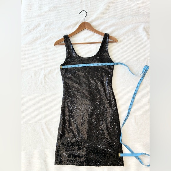 Glitter Sequins Fancy Party Mini Dress - Picture 2 of 11